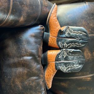 Dan Post Ostrich Western Boots